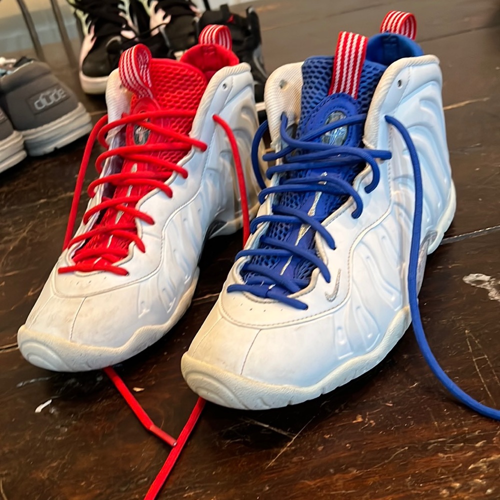 Nike Little Posite One 5Y July 4th is coming up!!